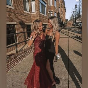 Elegant Black Evening Gown • ON RIGHT